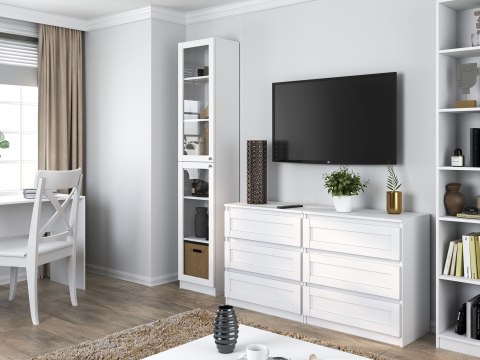 WITRYNA 40CM PAFOS BIAŁY 2 SZYBY KOMPLET