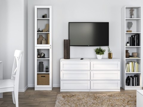 WITRYNA 40CM PAFOS BIAŁY 2 SZYBY KOMPLET