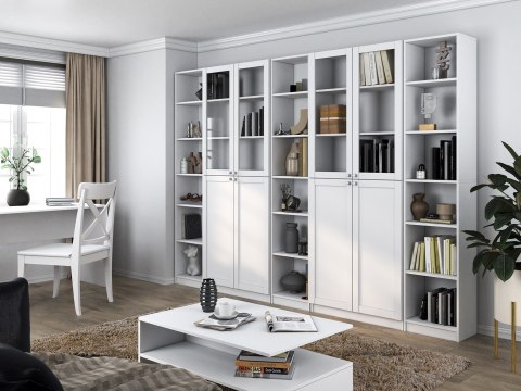 WITRYNA 40CM PAFOS BIAŁY 2 SZYBY KOMPLET