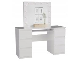 ZESTAW BIURKO KUBA BIEL MAT + MARINA LUSTRO