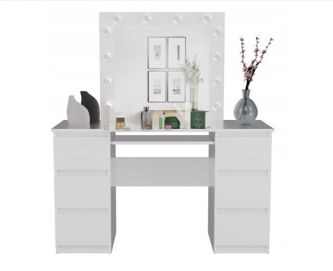 ZESTAW BIURKO KUBA BIEL MAT + MARINA LUSTRO