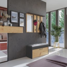 GARDEROBA PARMA ANTRACYT/ARTISAN