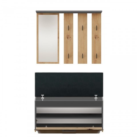 GARDEROBA PARMA ANTRACYT/ARTISAN