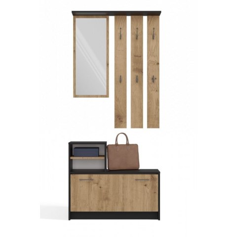 GARDEROBA SZAFKA NA OBUWIE ANTRACYT/ARTISAN