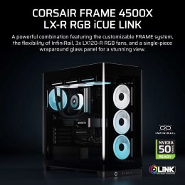 Obudowa Corsair FRAME 4500X LX-R RGB Tempered Glass Mid-Tower, Black