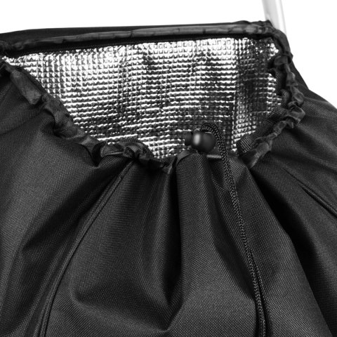 NC4304 WÓZEK ZAKUPOWY SKŁADANY 45L CZARNY NILS