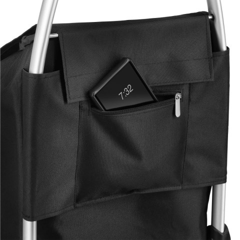 NC4304 WÓZEK ZAKUPOWY SKŁADANY 45L CZARNY NILS