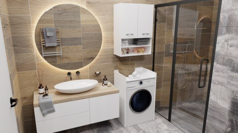 SZAFKA NA PRALKE POLA NP BIEL