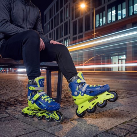 Na1055 Łyżworolki Blaze Granatowe Rozm. L(39-42) Nils Extreme