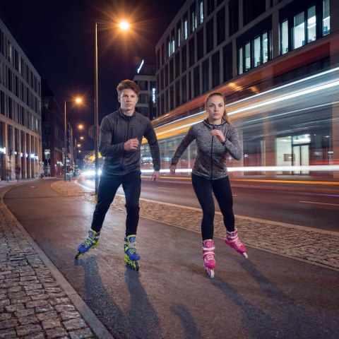 Na1055 Łyżworolki Blaze Granatowe Rozm. L(39-42) Nils Extreme