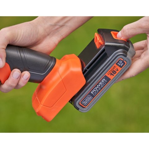 Nożyce do żywopłotu akumulatorowe 18V, 20cm BCSS18D1-QW BLACK+DECKER