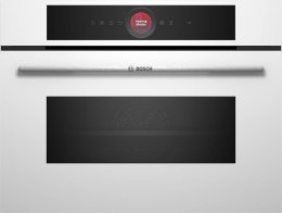 Piekarnik BOSCH CMG7241W1 kompaktowy z mikrofalą do zabudowy, 60 x 45 cm, Biały