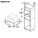 Szuflada BOSCH BDC7111B0 do gotowanaia na parze, 59 x 14 cm, czarny