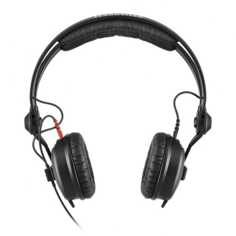 Sennheiser HD 25 PLUS - Słuchawki profesjonalne, zamknięte, przewód prosty i spiralny, dodatkowe poduszki welurowe, pokrowiec