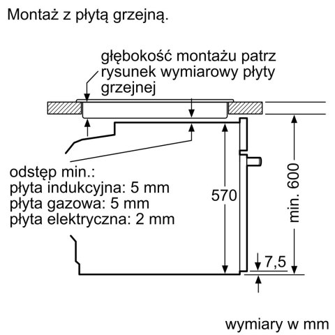 Piekarnik BOSCH HBG571EB4 do zabudowy, 60 x 60 cm, czarny
