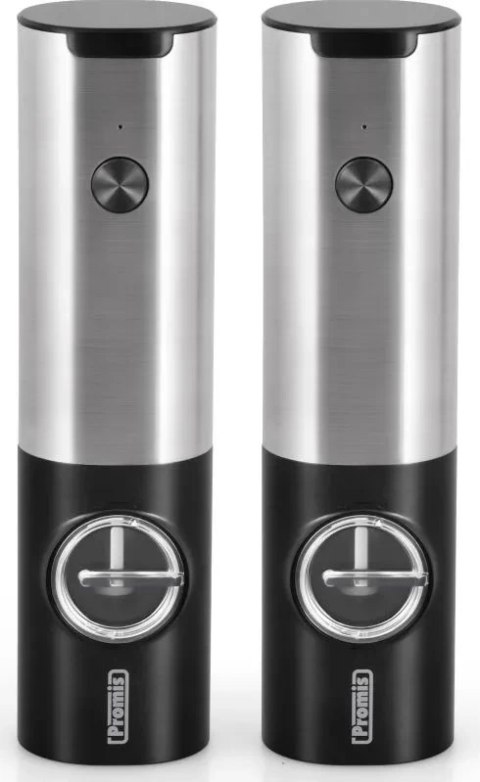 ELEKTRYCZNY MŁYNEK DO PIEPRZU SOLI PRZYPRAW AKKU ŁADOWANIE USB ZESTAW 2 SZT
