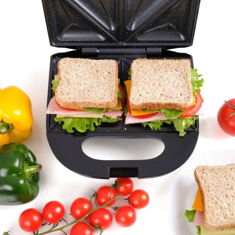 Opiekacz Do Kanapek Tostów Sandwich 750W Nieprzywierająca Powłoka Granitowa