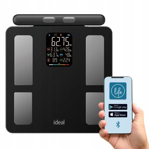 WAGA ŁAZIENKOWA BLUETOOTH ANALITYCZNA INTELIGENTNA Apple Health Google Fit