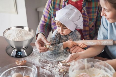 Waga kuchenna ELDOM elektroniczna z MISKĄ PRECYZYJNA DOTYKOWY PANEL LCD