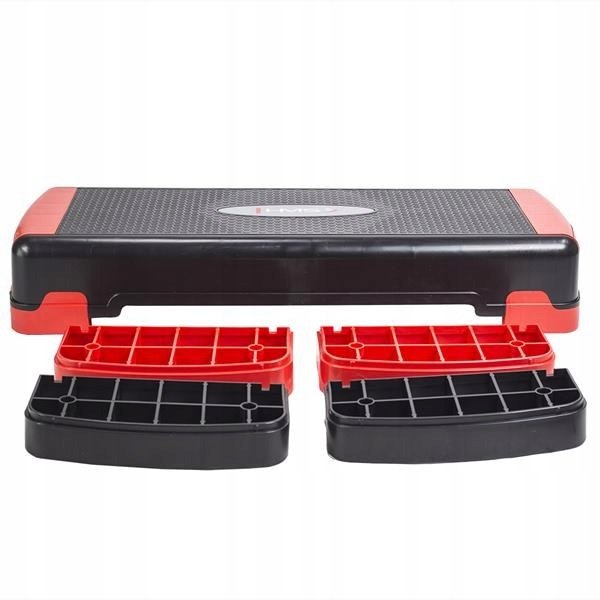 AS005 BLACK/RED STEP DO AEROBIKU HMS – znany z klubów fitness - wytrzymały Model AS005