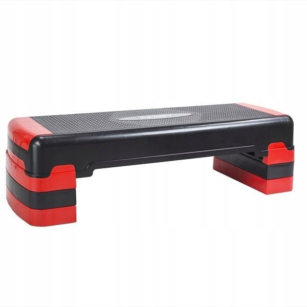 AS005 BLACK/RED STEP DO AEROBIKU HMS – znany z klubów fitness - wytrzymały Stan opakowania oryginalne
