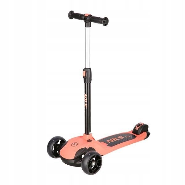 Hulajnoga NILS FUN HLB122 LED PINK – Trójkołowa hulajnoga dla dzieci Stan opakowania oryginalne