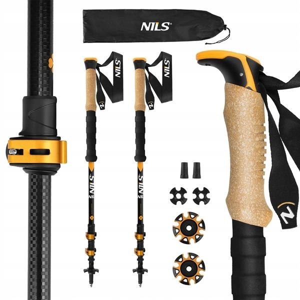 Kije Trekkingowe NILS TK8605 - Wytrzymałe i Komfortowe do Górskich Wypraw!