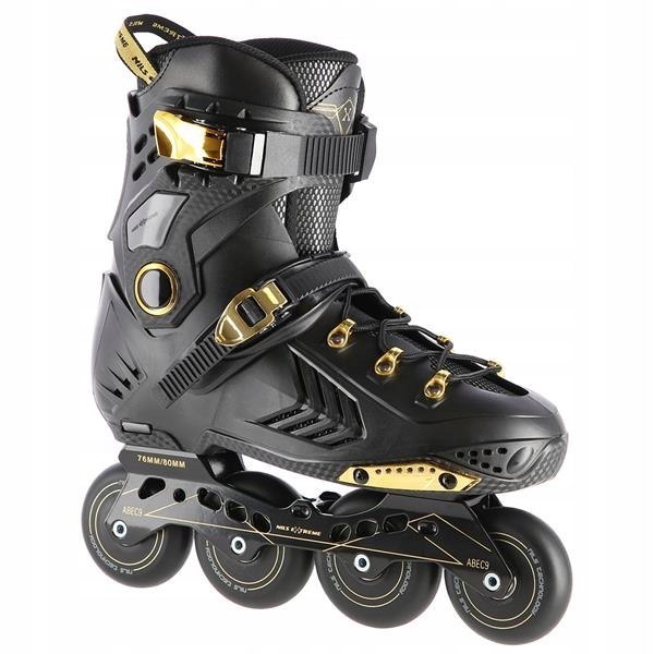 Łyżworolki Nils Extreme NA20002 Czarno-Złote Rozm. 41 - Freeride