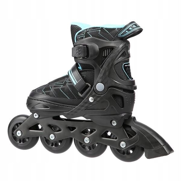 Łyżworolki Nils Extreme NA11002 Czarno-Niebieskie M (35-38) Model Rolki Rekreacyjne